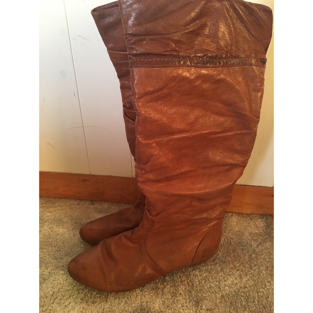 Tall tan boots